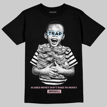 Jordan 4 Retro Valentine's Day (2026) (GS) DopeSkill T-Shirt Scared Money Don't Make No Money Graphic Streetwear - black