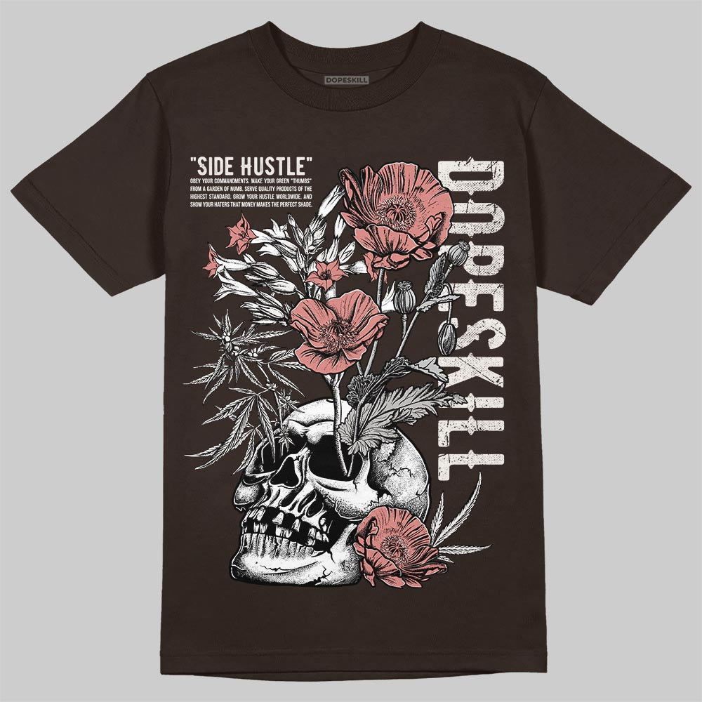 Jordan 1 High OG “Baroque Brown” DopeSkill T-Shirt Side Hustle Graphic Streetwear - Dark Chocolate