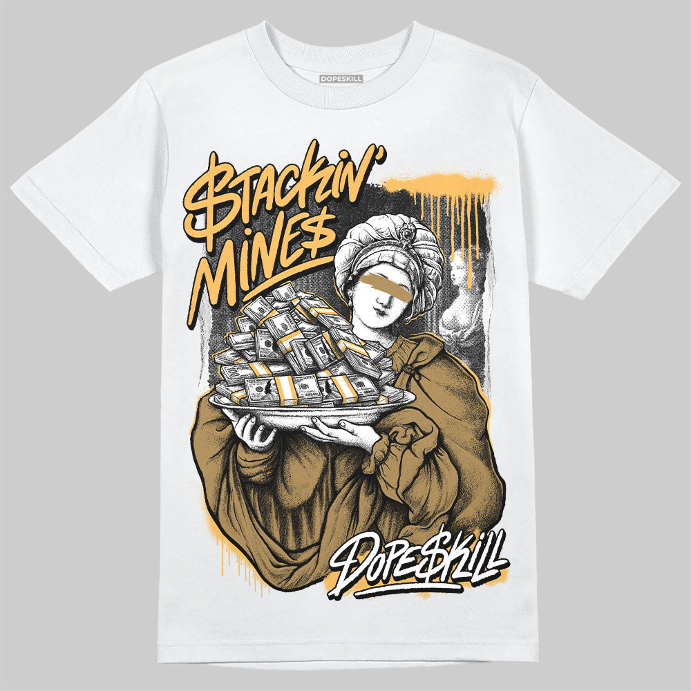 Jordan 6 “Pearl” DopeSkill T-Shirt Stackin Mines Graphic Streetwear - White