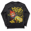 Jordan 4 Retro “Vivid Sulfur” DopeSkill Long Sleeve T-Shirt Break Through Graphic Streetwear - Black