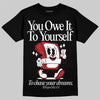 Jordan 11 Retro Low Bred (2025) DopeSkill T-Shirt Owe It To Yourself Graphic Streetwear - Black