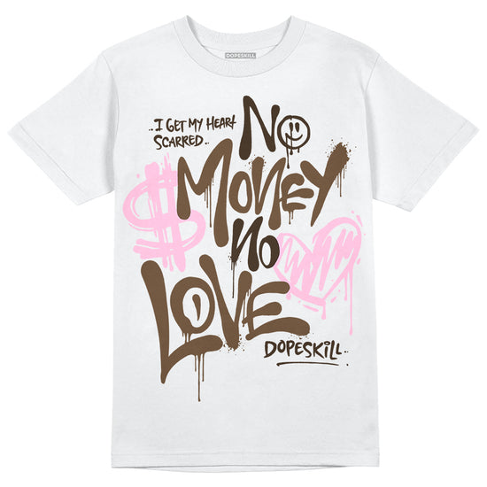 Jordan 11 Retro Neapolitan DopeSkill T-Shirt No Money No Love Typo Graphic Streetwear