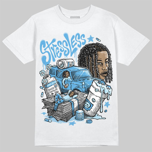 Jordan 11 Low University Blue DopeSkill T-Shirt Stressless Graphic Streetwear - White 