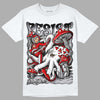 Jordan 2 Retro "Black Cement" DopeSkill T-Shirt Resist Graphic Streetwear - White