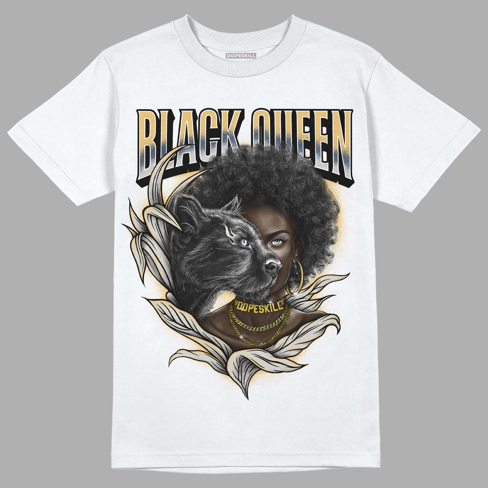 A Ma Maniere x Jordan 5 Dawn “Photon Dust” DopeSkill T-Shirt New Black Queen Graphic Streetwear - WHite