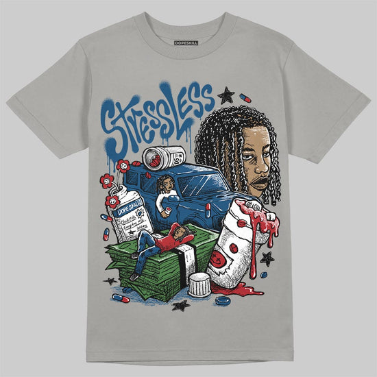 Jordan 12 Retro French Blue (2025) DopeSkill T-Shirt Stressless Graphic Streetwear - Gravel