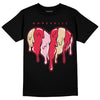 Dunk Low PRM Bacon DopeSkill T-Shirt Slime Drip Heart Graphic Streetwear - Black 