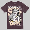 A Ma Maniére x Air Jordan 3 "Burgundy Crush" DopeSkill Maroon T-shirt Stay It Busy Graphic Streetwear