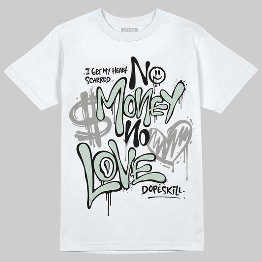 Jordan 1 Retro Low OG Year of the Snake (2025) DopeSkill T-Shirt No Money No Love Typo Graphic Streetwear - White