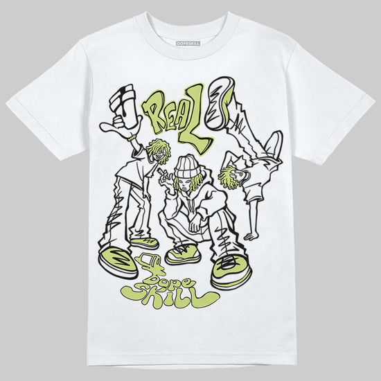 Jordan 5 “Luminous Green” DopeSkill T-Shirt Real Y2K Players Graphic Streetwear - White