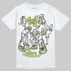 Jordan 5 “Luminous Green” DopeSkill T-Shirt Real Y2K Players Graphic Streetwear - White