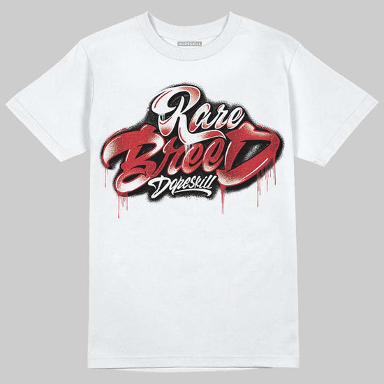 Jordan 1 High OG “Ruby” DopeSkill T-Shirt Rare Breed Type Graphic Streetwear - White
