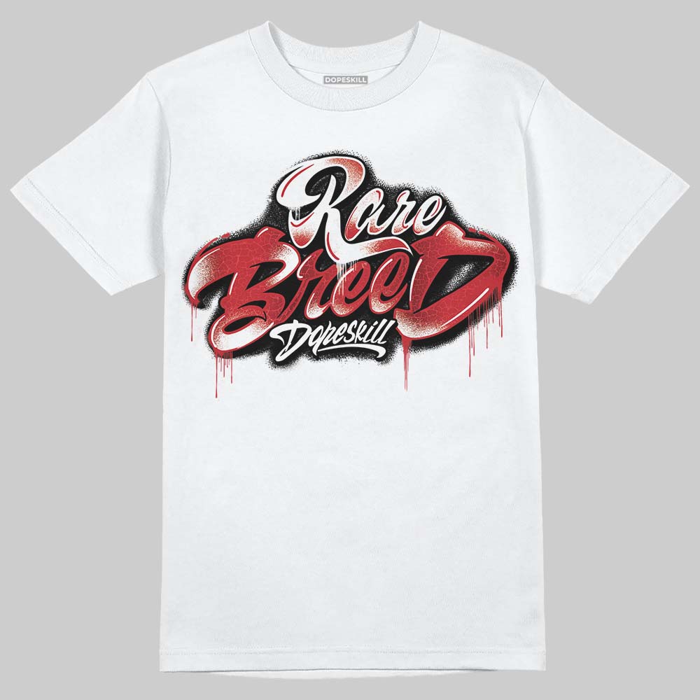 Jordan 1 High OG “Ruby” DopeSkill T-Shirt Rare Breed Type Graphic Streetwear - White