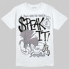 Lanvin Curb Sneakers White Anthracite DopeSkill T-Shirt Speak It Graphic Streetwear - White