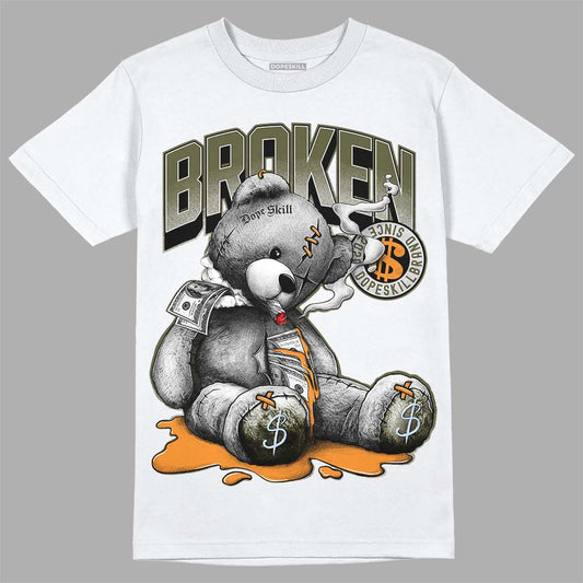 Jordan 5 "Olive" DopeSkill T-Shirt Sick Bear Graphic Streetwear - White
