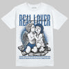Jordan 1 Low OG “Storm Blue” DopeSkill T-Shirt Real Lover Graphic Streetwear - White
