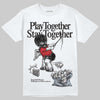 Jordan 5 Retro OG Black Metallic Reimagined DopeSkill T-Shirt Play together, Stay together Graphic Streetwear - White 