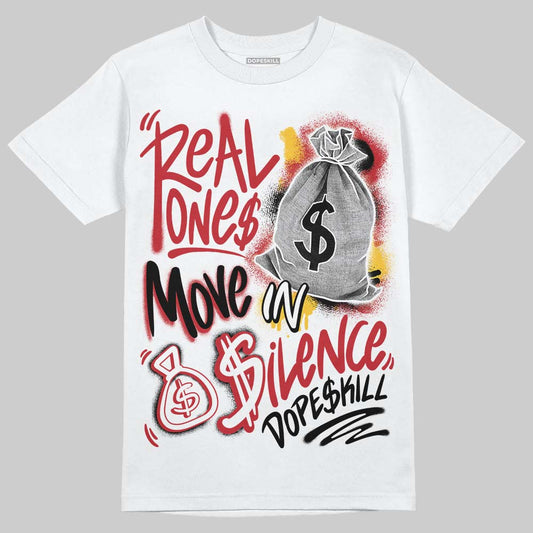 Ferrari 14s DopeSkill T-Shirt Real Ones Move In Silence Graphic