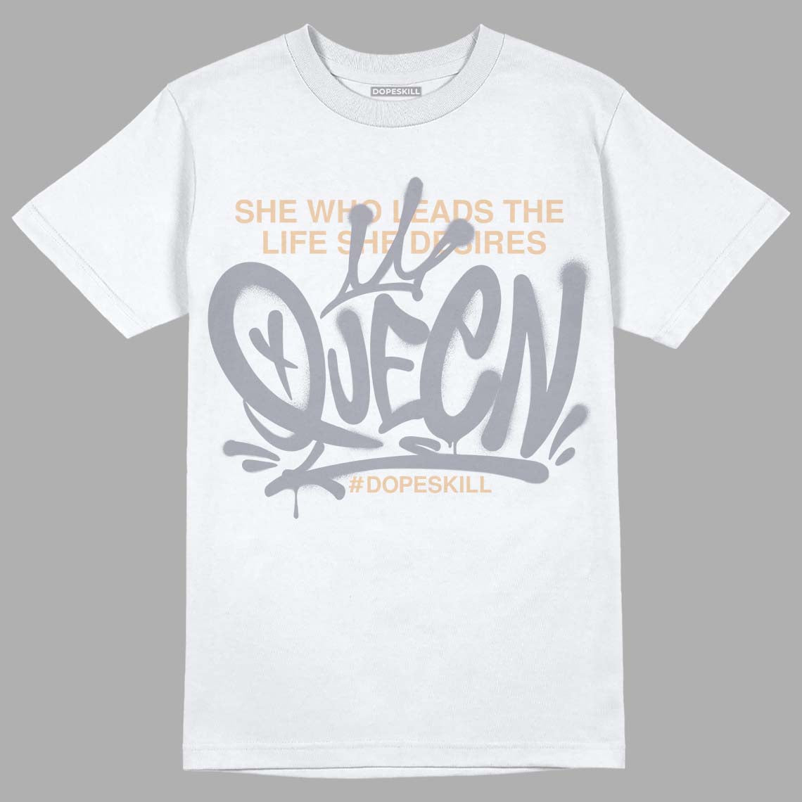 Jordan 4 Retro Frozen Moments DopeSkill T-Shirt Queen Graphic Streetwear - White 