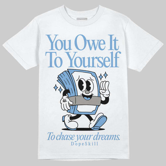 Jordan 12 Retro 'Melo' DopeSkill T-Shirt Owe It To Yourself Graphic Streetwear - White