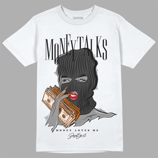 Jordan 3 Retro 'Fear Pack' DopeSkill T-Shirt Money Talks Graphic Streetwear - White