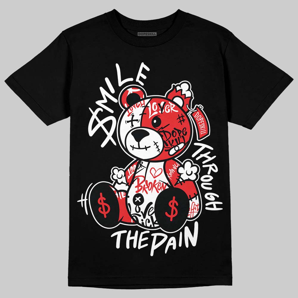 Jordan 13 Retro OG Chicago (2026) DopeSkill T-Shirt Smile Through The Pain Graphic Streetwear - Black