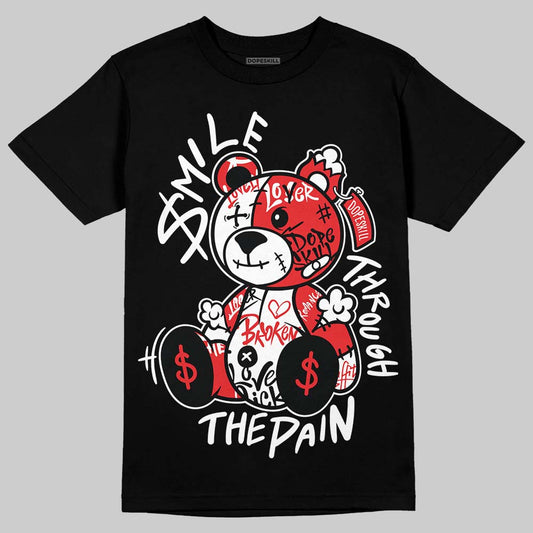 Jordan 13 Retro OG Chicago (2026) DopeSkill T-Shirt Smile Through The Pain Graphic Streetwear - Black