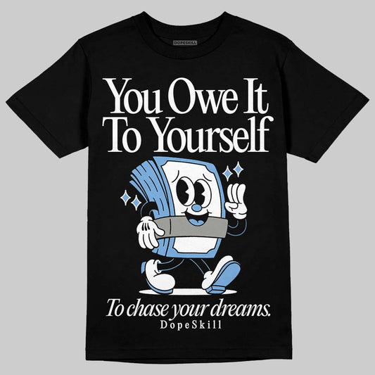 Jordan 12 Retro 'Melo' DopeSkill T-Shirt Owe It To Yourself Graphic Streetwear - Black