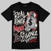 Nigel Sylvester x Jordan 1 Low OG “Nitro” DopeSkill T-Shirt Real Ones Move In Silence Graphic Streetwear - Black