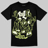 Jordan 5 “Luminous Green” DopeSkill T-Shirt Real Y2K Players Graphic Streetwear - Black
