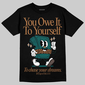 Adidas Samba OG Leopard Pack Collegiate Green DopeSkill T-Shirt Owe It To Yourself Graphic Streetwear - Black