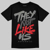 Jordan 10 Retro Shadow (2025) DopeSkill T-Shirt They Not Like Us Graphic Streetwear - Black