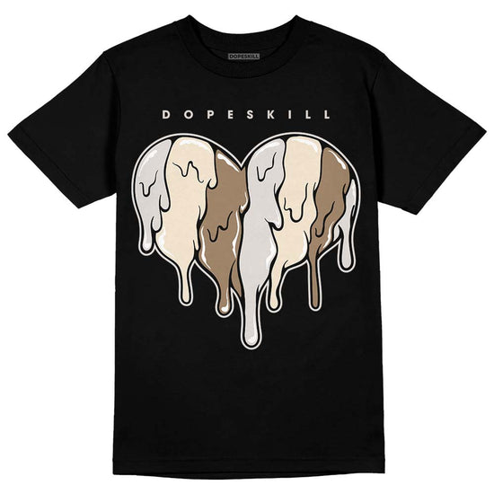 Jordan 5 SE “Sail” DopeSkill T-Shirt Slime Drip Heart Graphic Streetwear - Black