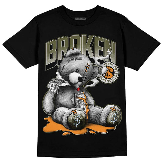 Jordan 5 "Olive" DopeSkill T-Shirt Sick Bear Graphic Streetwear - Black