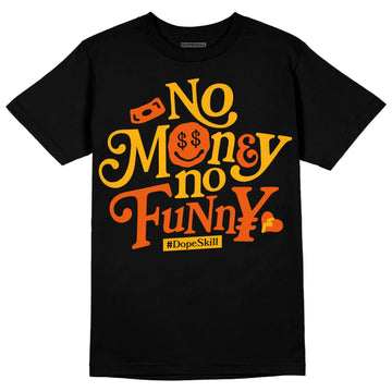 Dunk Low Championship Goldenrod (2021) DopeSkill T-Shirt No Money No Funny Graphic Streetwear - Black