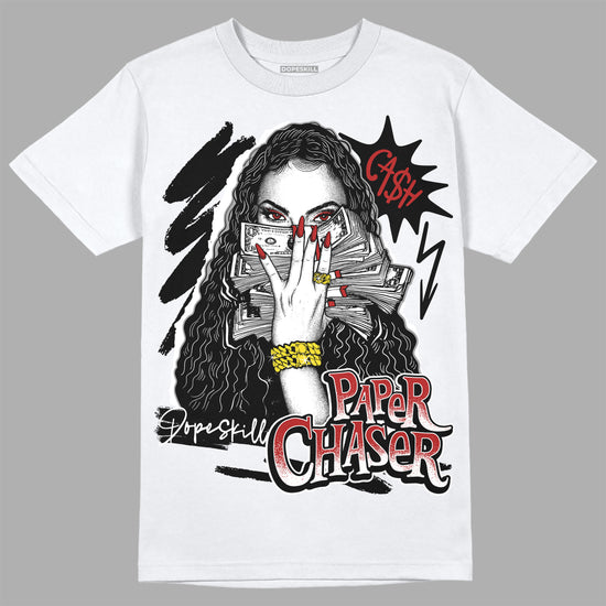 Jordan 14 "Black/White" DopeSkill T-Shirt NPC Graphic Streetwear - White 