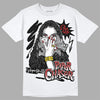 Jordan 14 "Black/White" DopeSkill T-Shirt NPC Graphic Streetwear - White 