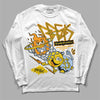 Jordan 6 “Yellow Ochre” DopeSkill Long Sleeve T-Shirt Break Through Graphic Streetwear - White