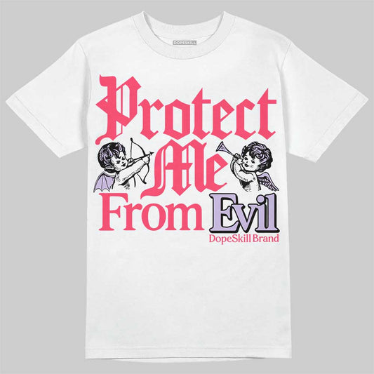 Jordan 5 Low “Peanut Butter Jelly” DopeSkill T-Shirt Protect Me From Evil Graphic Streetwear - White