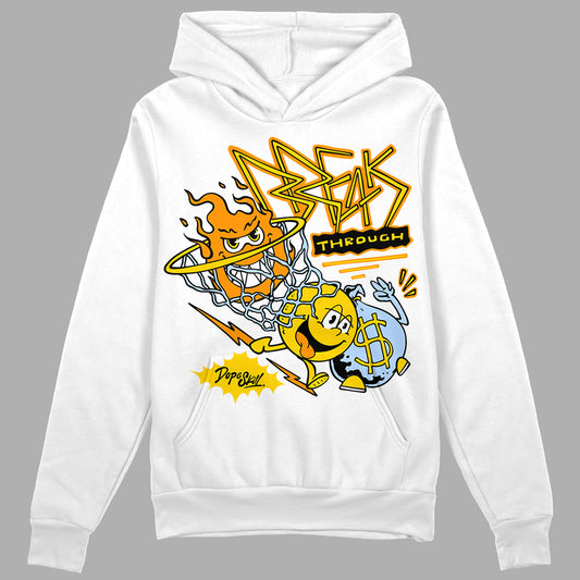 Jordan 6 “Yellow Ochre” DopeSkill Hoodie Sweatshirt Break Through Graphic Streetwear - White 