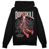 Jordan Spizike Low Bred DopeSkill Hoodie Sweatshirt Thunder Dunk Graphic Streetwear - Black 