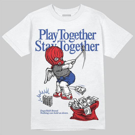 Jordan 3 “Seoul 2.0” DopeSkill T-Shirt Play together, Stay together Graphic Streetwear - White