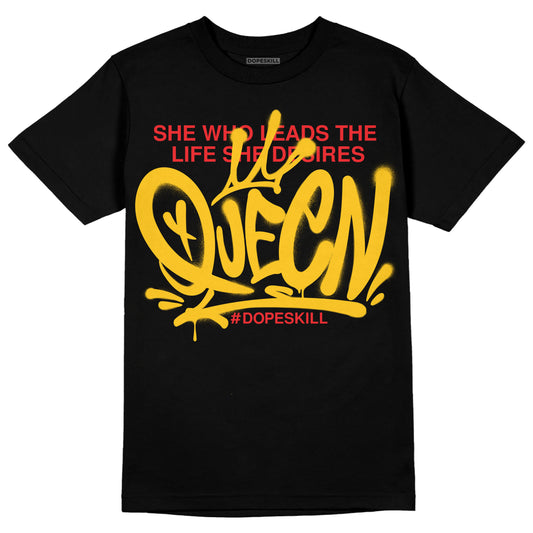 Yellow Sneakers DopeSkill T-Shirt Queen Graphic Streetwear - Black