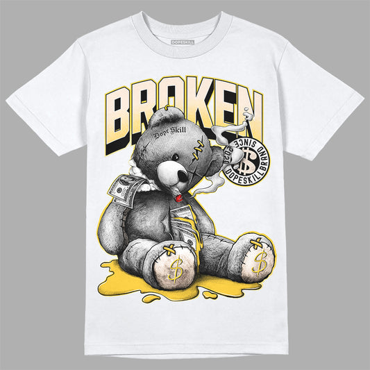 Jordan 4 "Sail" DopeSkill T-Shirt Sick Bear Graphic Streetwear - White 