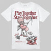 Jordan 3 Retro Valentine's Day Treat Yourself (2025) DopeSkill T-Shirt Play together, Stay together Graphic Streetwear - White