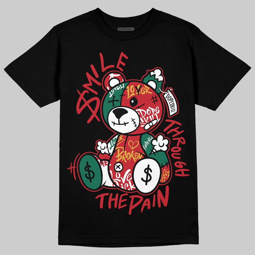 Jordan 3 Mexico 'El Vuelo' DopeSkill T-Shirt Smile Through The Pain Graphic Streetwear - Black
