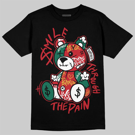 Jordan 3 Mexico 'El Vuelo' DopeSkill T-Shirt Smile Through The Pain Graphic Streetwear - Black