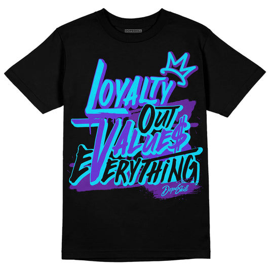 Jordan 6 "Aqua" DopeSkill T-Shirt LOVE Graphic Streetwear - Black 