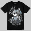 Jordan 5 Retro Wolf Grey (2026) DopeSkill T-Shirt Smile Through The Pain Graphic Streetwear - Black