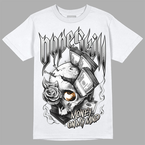 Dunk Low Cool Grey DopeSkill T-Shirt Money On My Mind Graphic Streetwear - White 